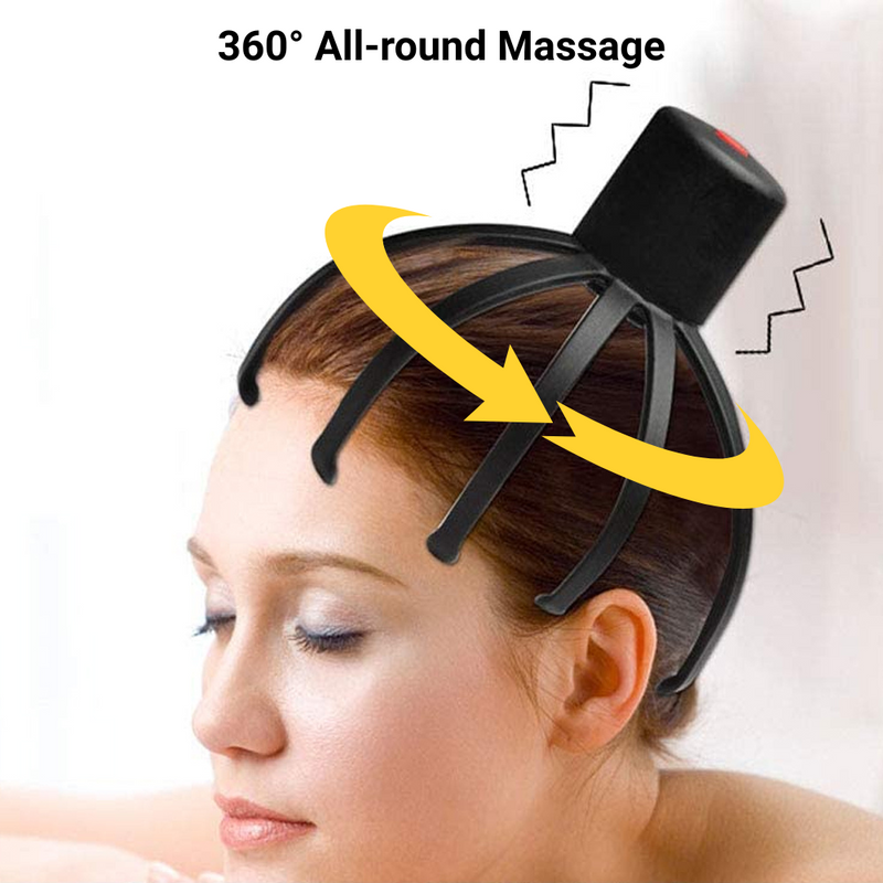 USB Rechargeable 360 Degree Electric Octopus Claw Head and Scalp Massager