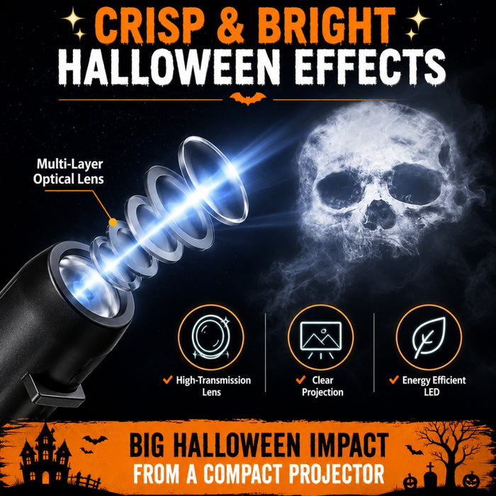 SpookyBeam USB Halloween Projection Light