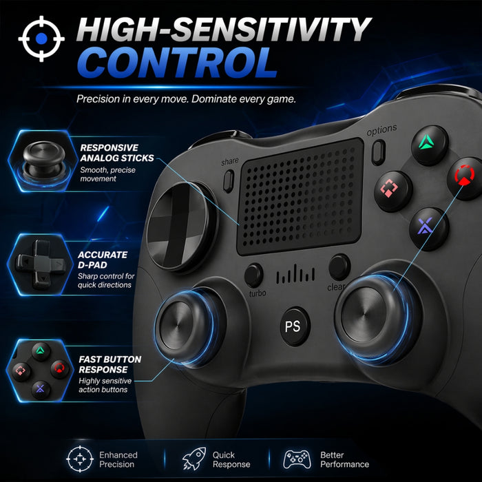 Rechargeable 4th Generation Wireless Gaming Console Controller
