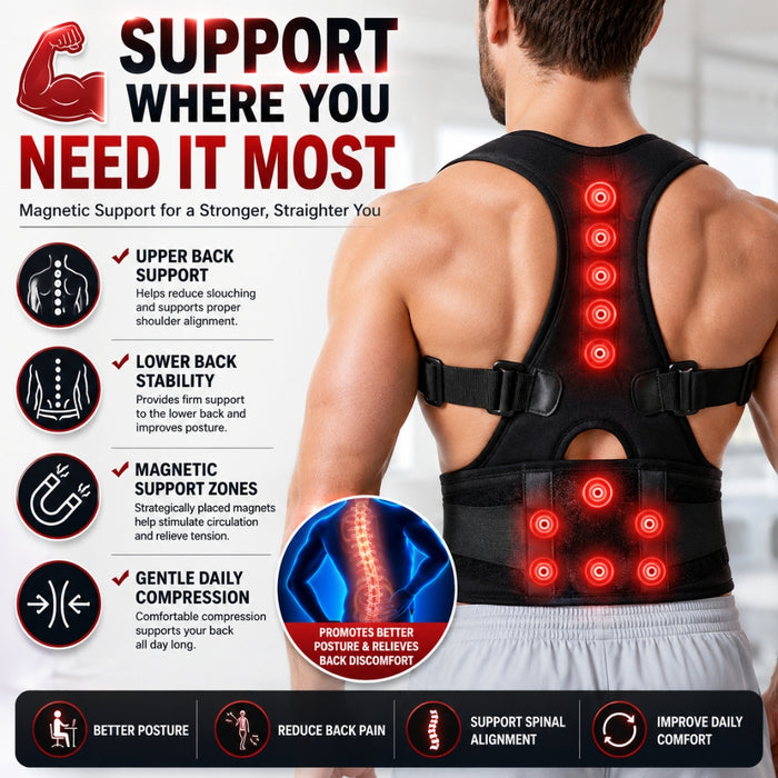 Magnetic Posture Corrector Back Support Brace