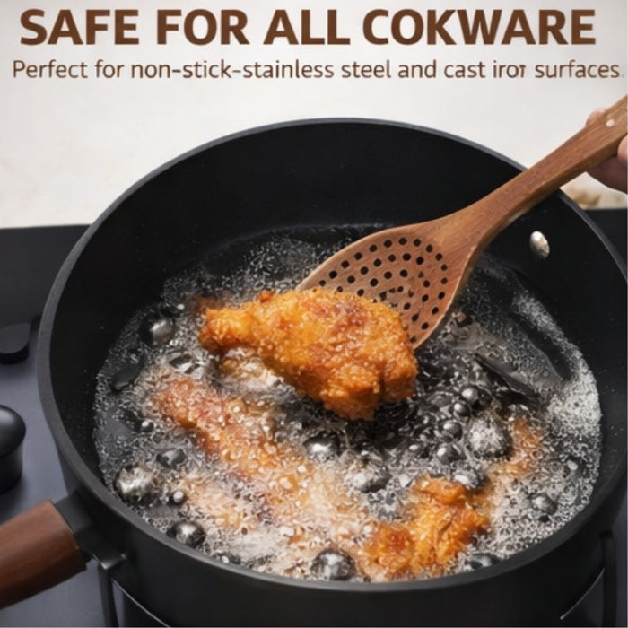 5-Piece Teak Wooden Kitchen Utensil Set