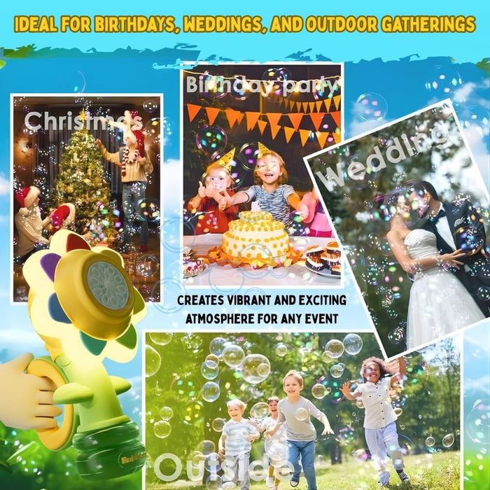 Automatic Sunflower Bubble Machine