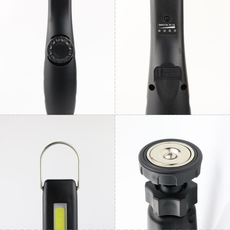 USB Rechargeable COB Work Light with Magnetic Base