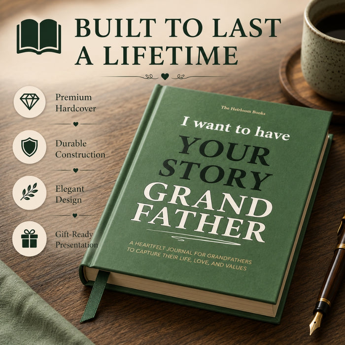 Grandpa - I Want To Have Your Story Memoir Journal Book