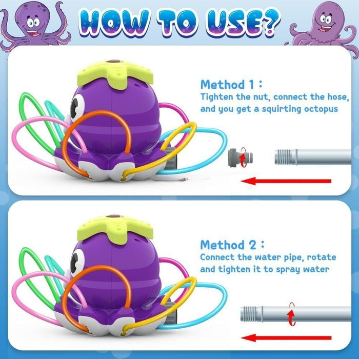 Outdoor Water Play Spray Sprinkler for Kids and Toddlers