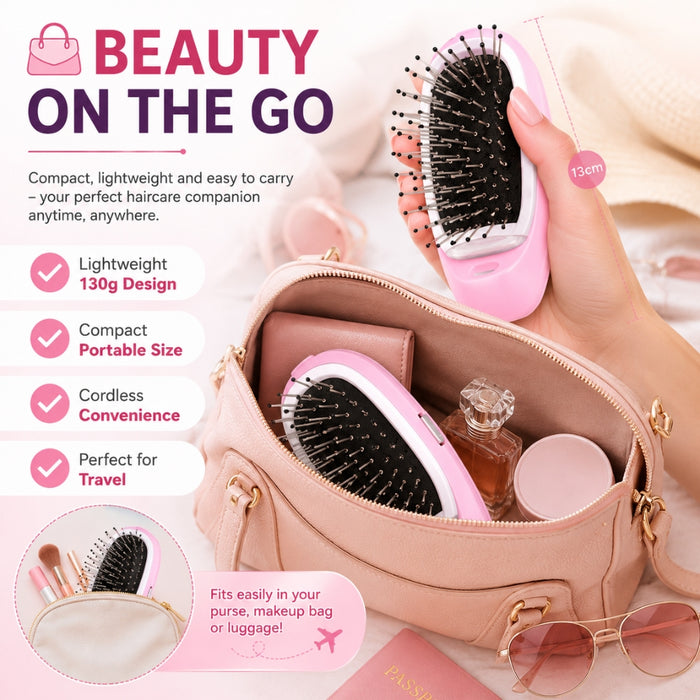 Battery Operated Hair Styling Comb and Scalp Massager