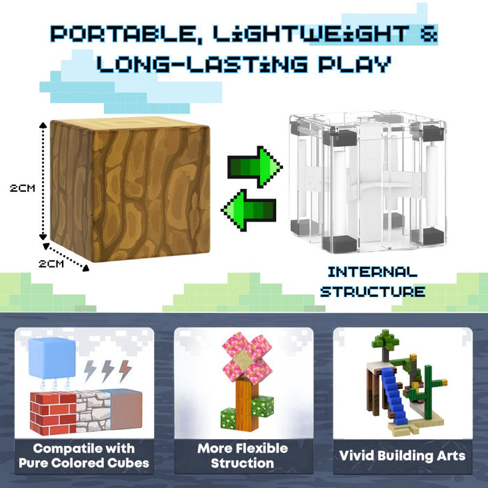 Random Minecraft Style Magnetic Building Blocks