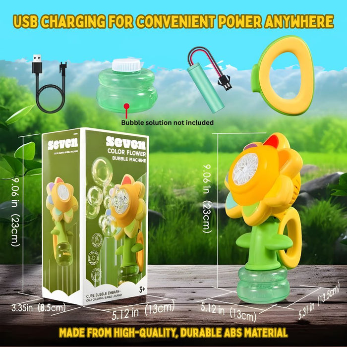 Automatic Sunflower Bubble Machine