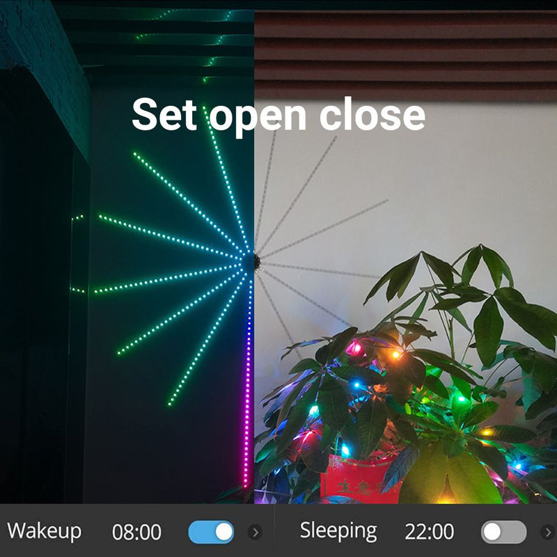 Remote Control Smart RGB LED Firework Strip Light - USB Powered