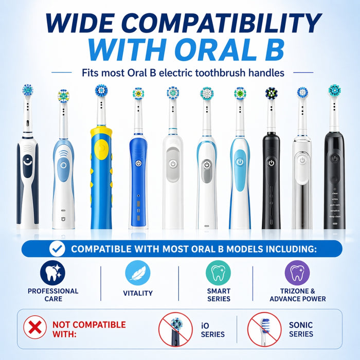 Electric Toothbrush Replacement Head Nozzle Packs for Oral B