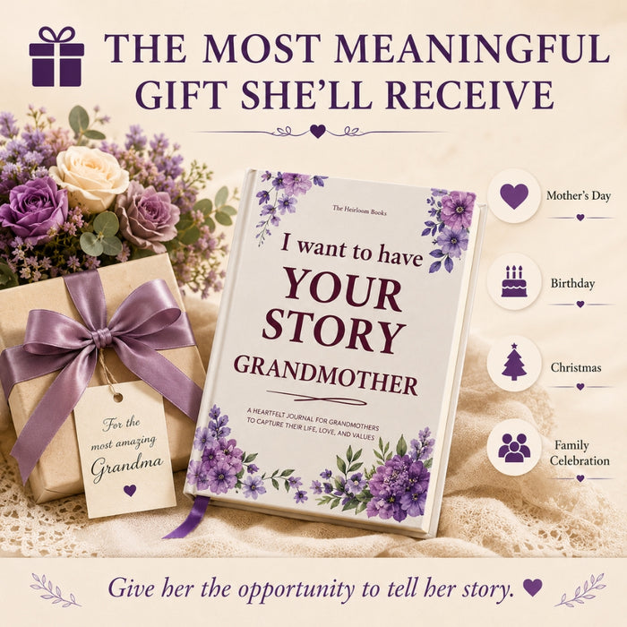 Grandma - I Want To Have Your Story Memoir Journal Book