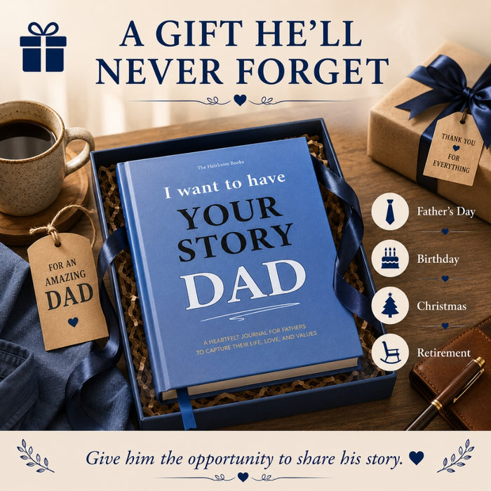 Dad - I Want To Have Your Story Memoir Journal Book