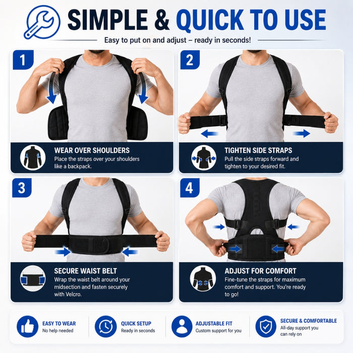Magnetic Posture Corrector Back Support Brace
