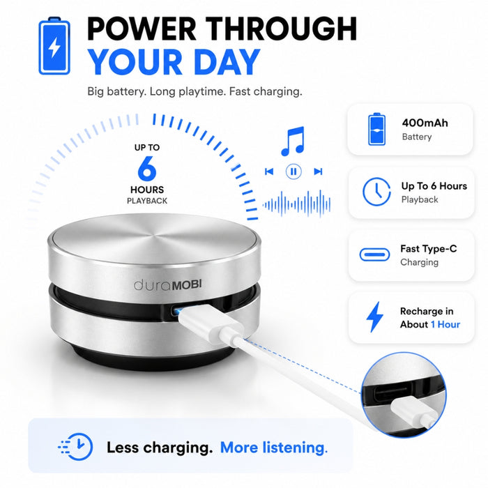Vibration Technology Wireless Bone Conduction Speaker - Type C Charging