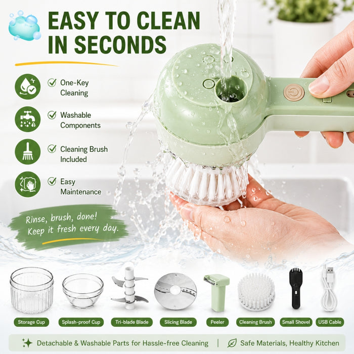 Multifunction USB Rechargeable Food Chopper Slicer & Food Prep Tool
