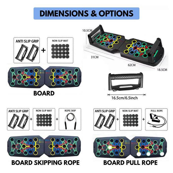Foldable Push up Board Set for Full Body Fitness