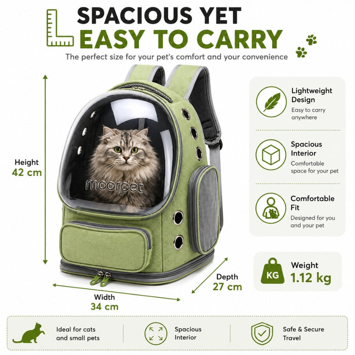 Breathable Cat Carrying Clear Bubble Backpack Carrier