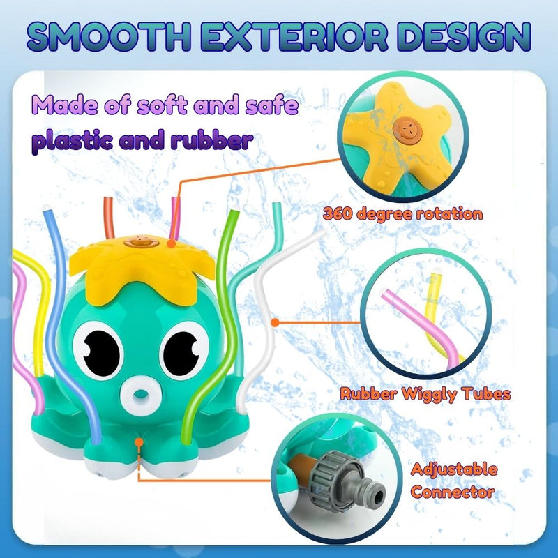 Outdoor Water Play Spray Sprinkler for Kids and Toddlers