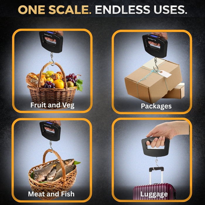 Portable Digital LCD Hanging Hook Luggage Scale