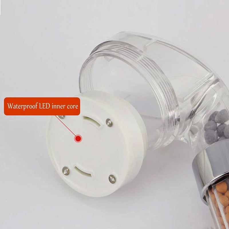 Color Changing Luminous Triple Filtration High Pressure Shower Head