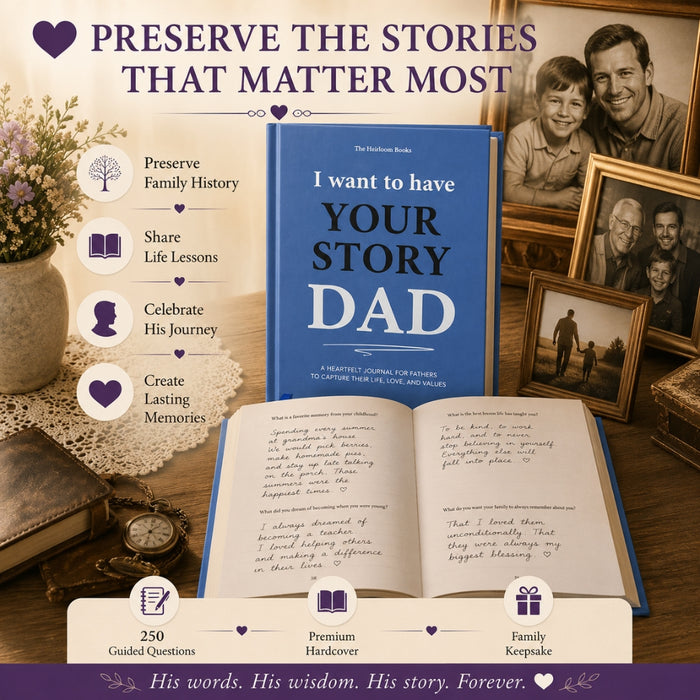 Dad - I Want To Have Your Story Memoir Journal Book