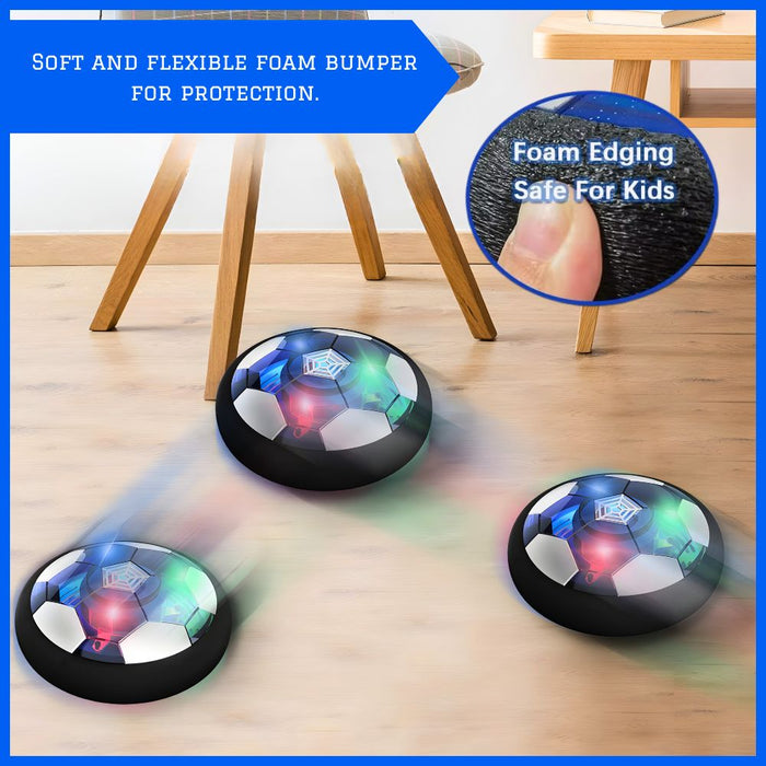 USB Rechargeable Floating Hover Soccer Ball Toy with Colorful LED Lights
