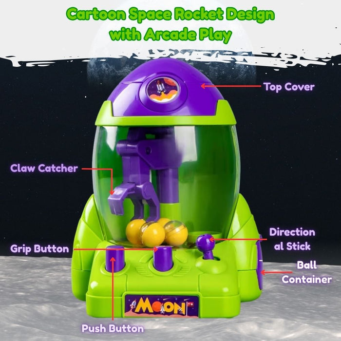 Space Rocket Mini Claw Machine
