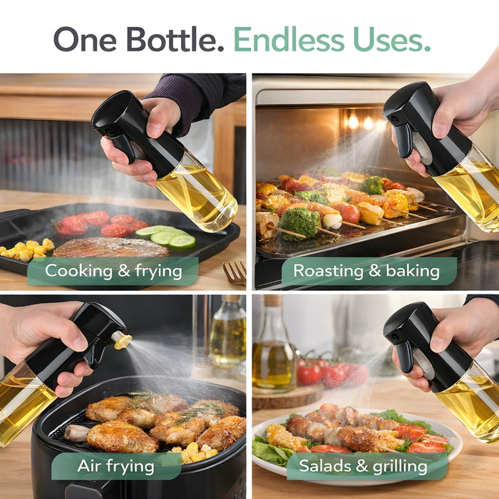200/300/500ml Oil Spray Bottle Kitchen Oil Mister for BBQ