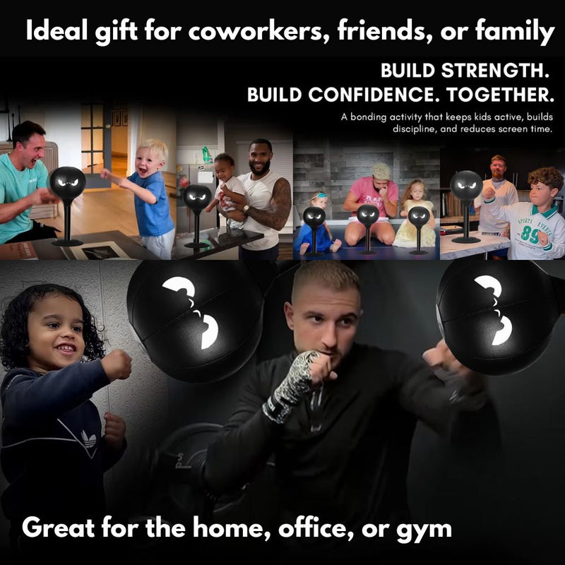 Desktop Punching Bag with Double Suction Cup Base