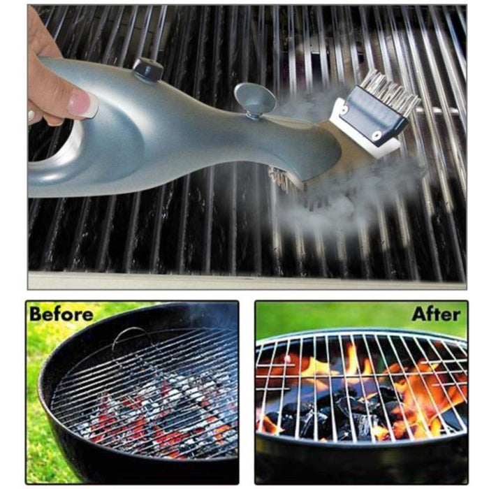 2 PCS Outdoor Stainless Steel Grill Cleaner Brush for BBQ