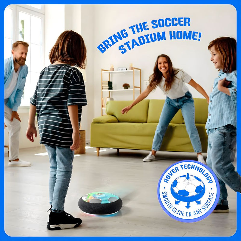 USB Rechargeable Floating Hover Soccer Ball Toy with Colorful LED Lights