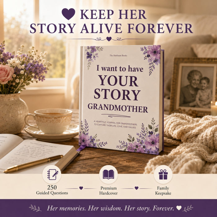 Grandma - I Want To Have Your Story Memoir Journal Book