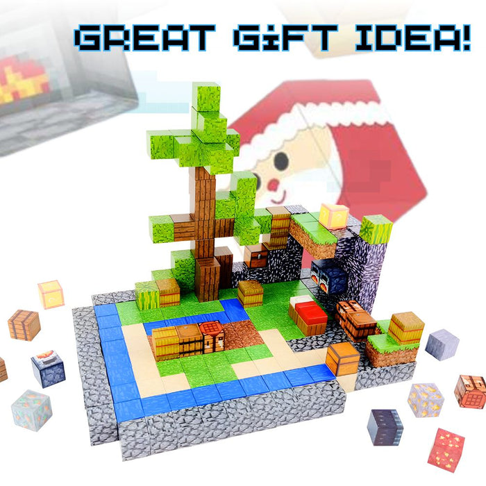 Random Minecraft Style Magnetic Building Blocks