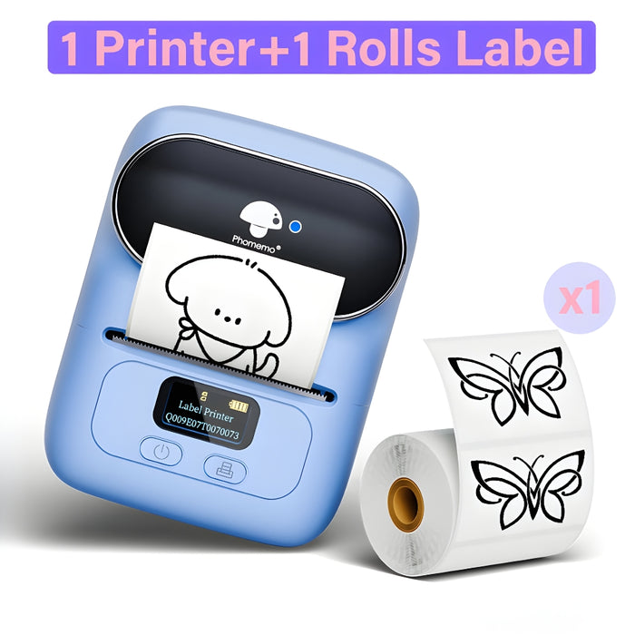 Portable Mini Barcode Sticker Label Maker Bluetooth Printer