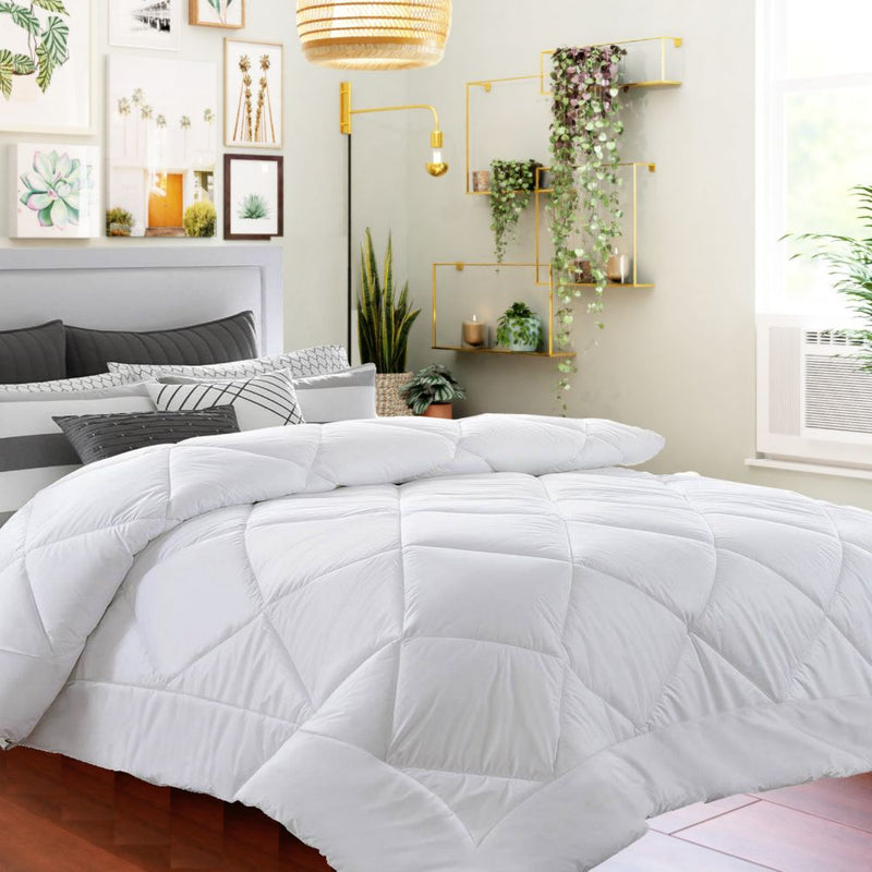 Bamboo Microfibre Quilt - Super King Size 400GSM White