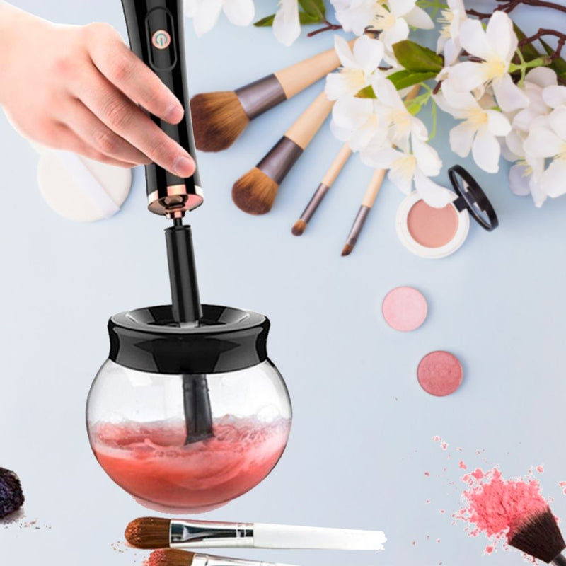 Battery Operated Electric Makeup Brush Cleaner Automatic Brush Washer and Dryer