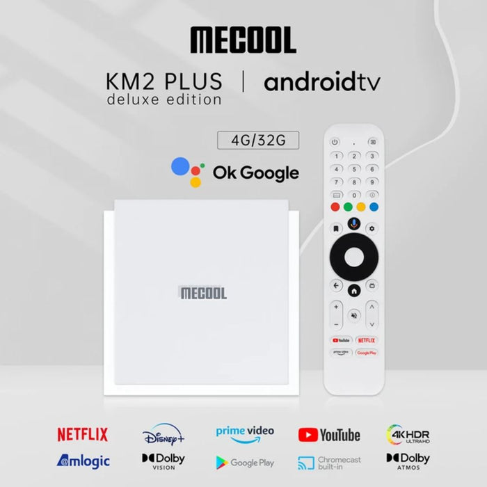 MECOOL KM2 Plus Android 11 Smart Voice TV Box