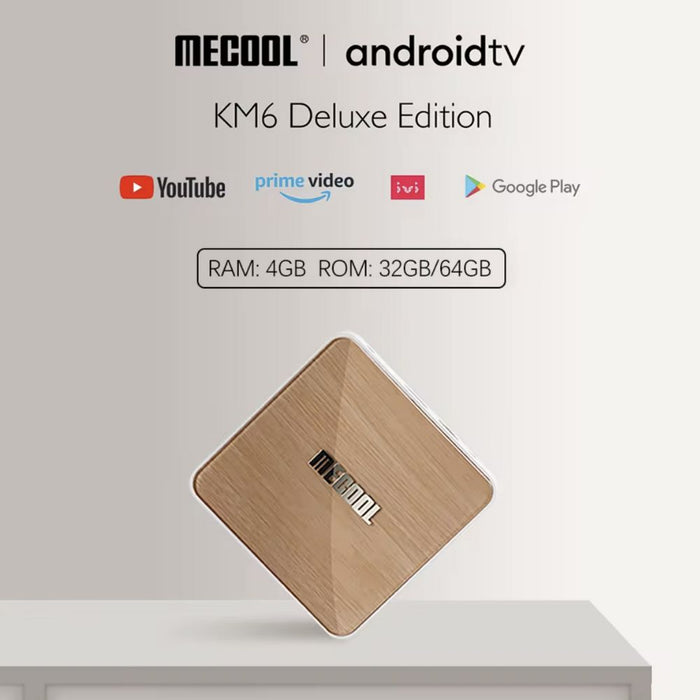 MECOOL KM6 4K Deluxe Edition Smart TV BOX Android TV Media Player with Remote Control