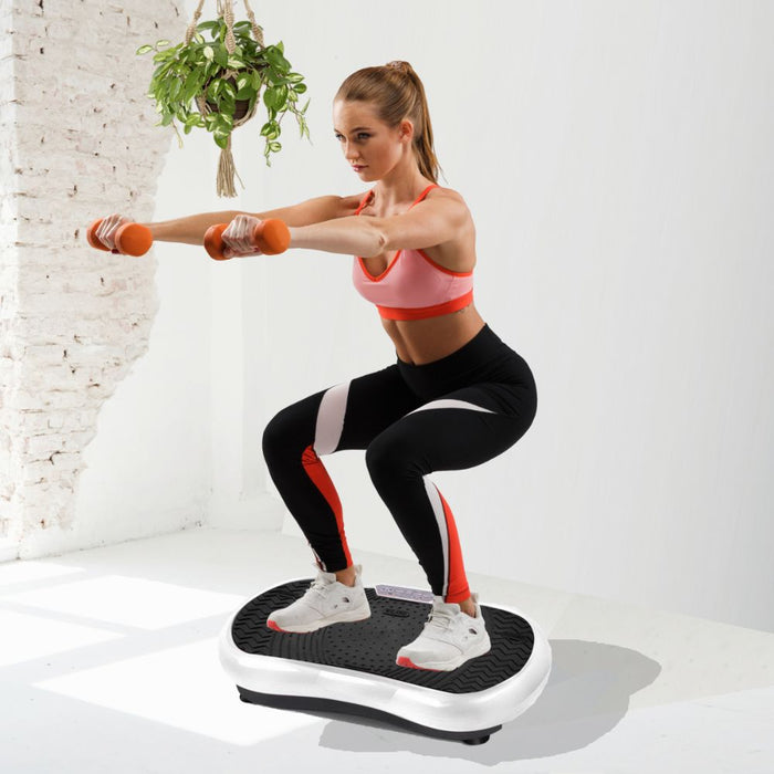 Vibration Plate Platform Body Shaper Home Gym Machine - White