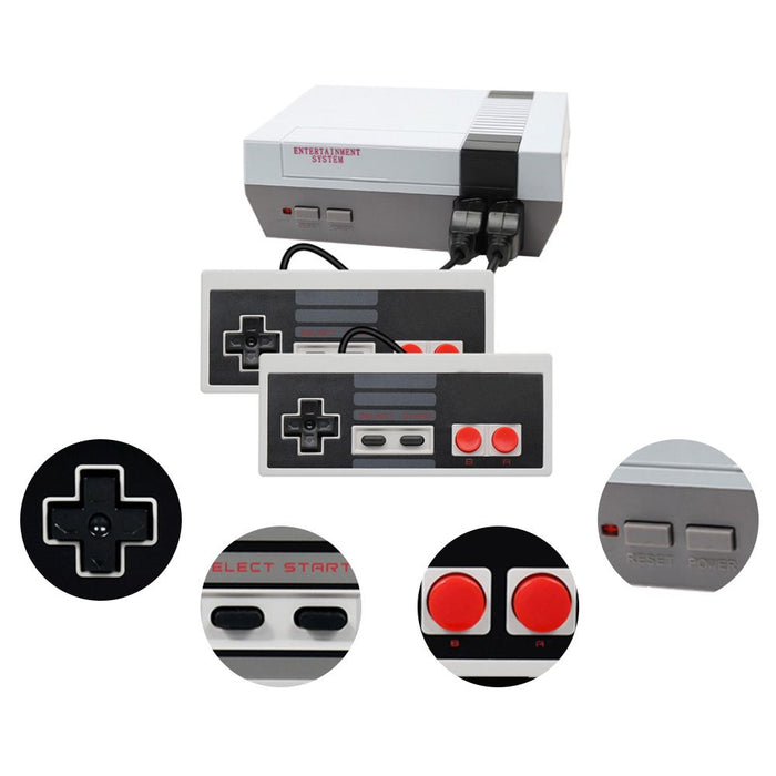 Mini Retro Game Console with Hundreds of Games and 2 Controllers