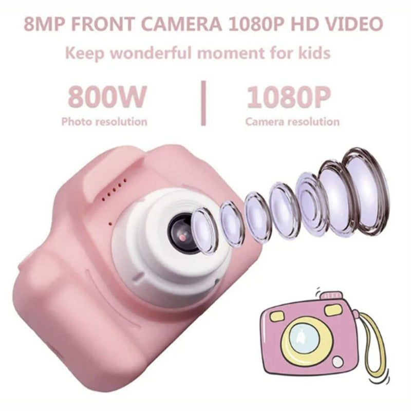Mini Digital Kids HD 2 Inch Display Video and Still Camera in 3 Colors