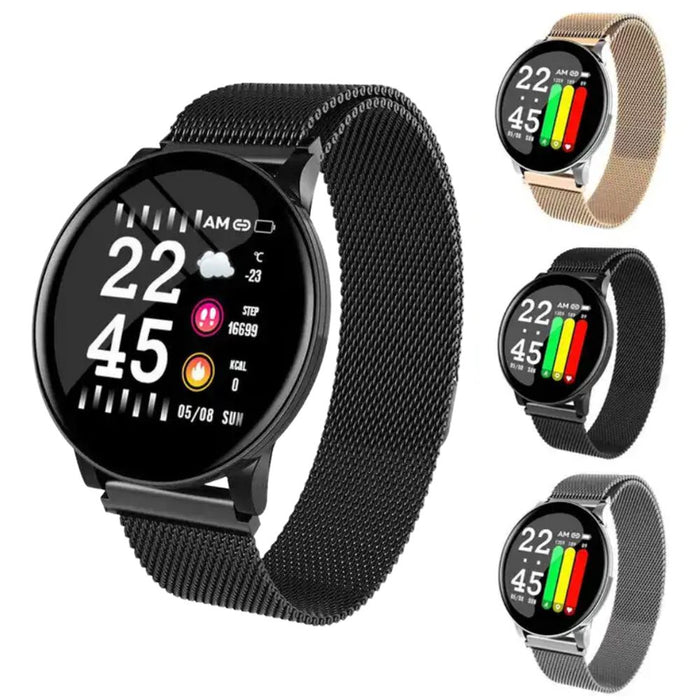 W8 Android and iOS Water Resistant Fitness Monitoring Tracker Sports Smart Watch
