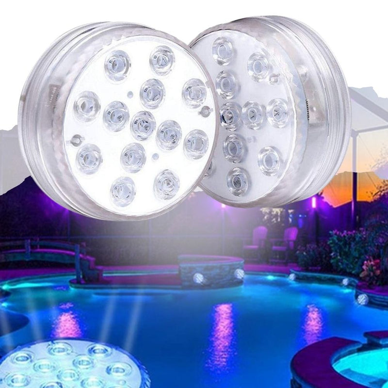 10/13 Lights Remote Controlled LED Diving Light with Magnetic Suction Cup for Fish Tank and Swimming Pool