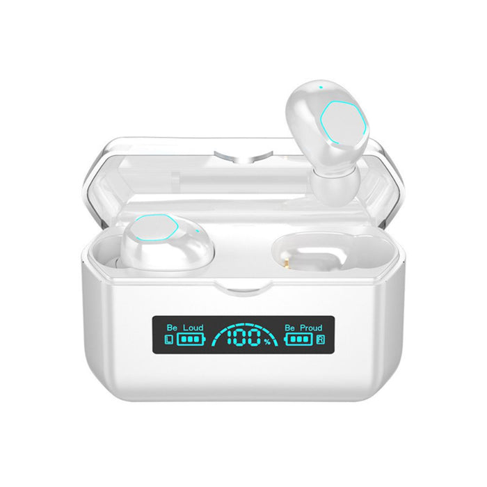 M19 Binaural Wireless Bluetooth 5.2 In-ear Earphones with Charging Case