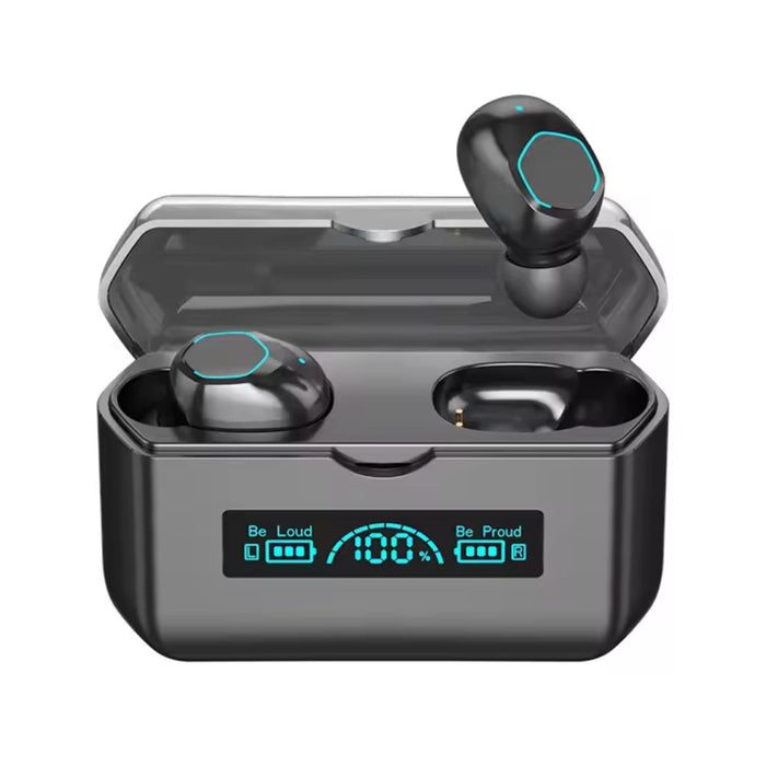 M19 Binaural Wireless Bluetooth 5.2 In-ear Earphones with Charging Case