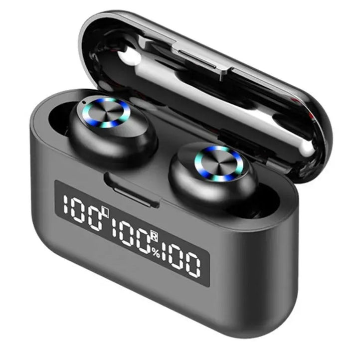 X35 Binaural Triple Display Wireless Bluetooth 5.0 In-ear Earphones with Built-in Mic and Charging Case
