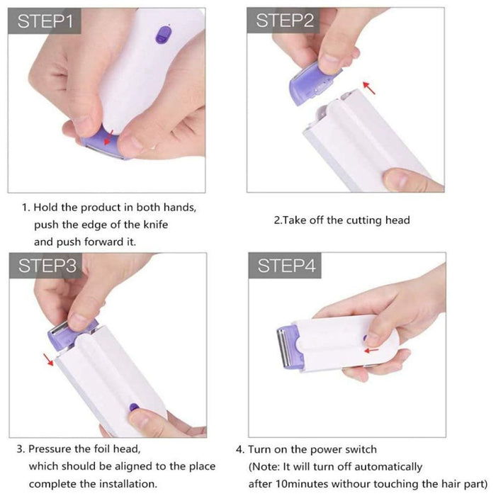 USB Rechargeable Epilator Laser Hair Remover for Face and Body