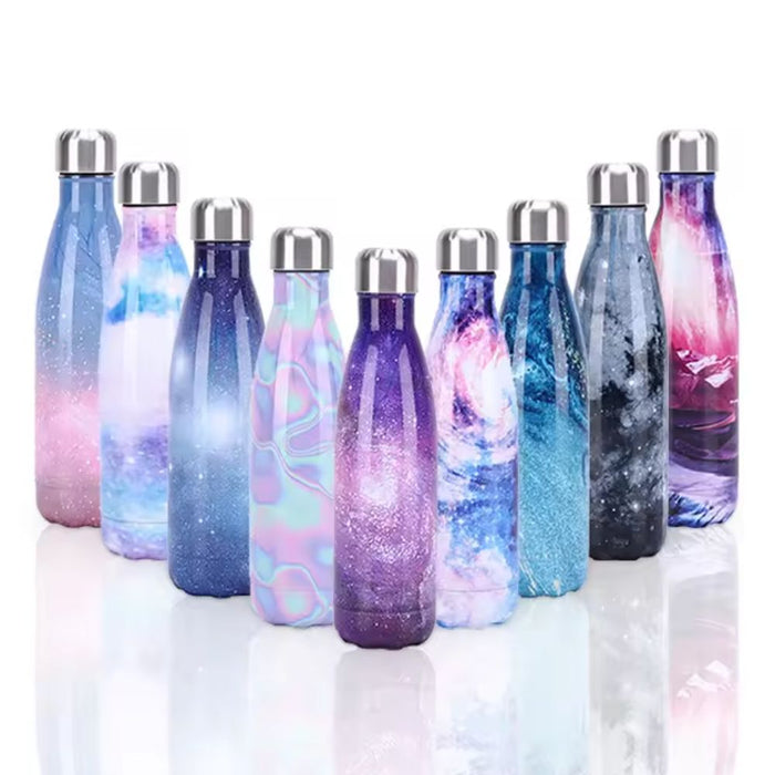 Sky-Style Series Stainless Steel Hot or Cold Insulated Beverage Bottle