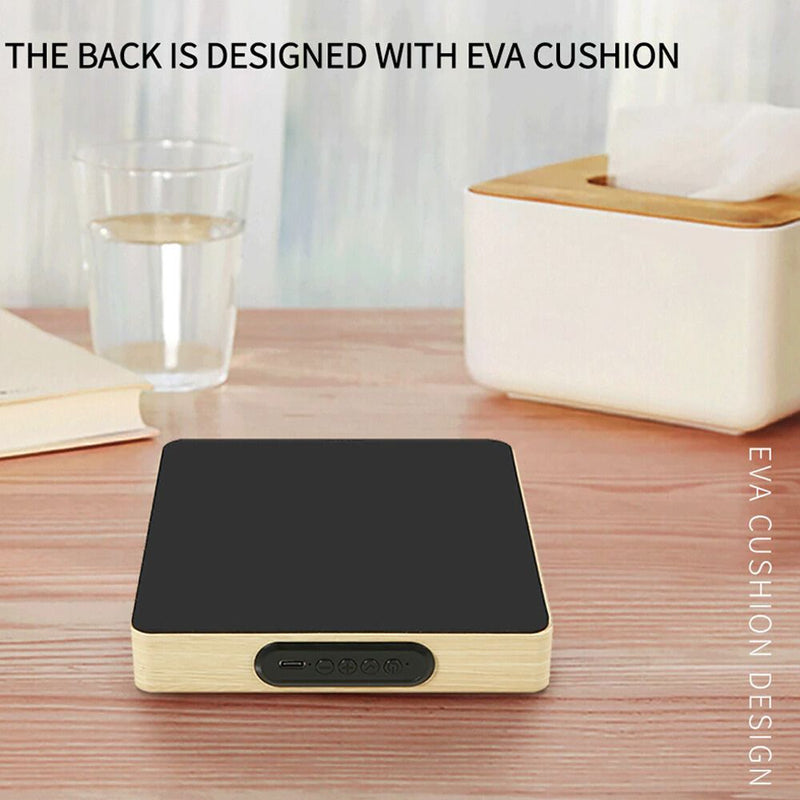 Wireless Wooden QI Charging Pad and Digital Alarm Clock