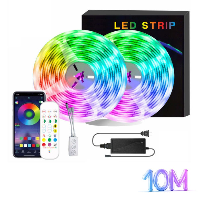 Bluetooth or Remote Controlled RGB LED Strip Lights